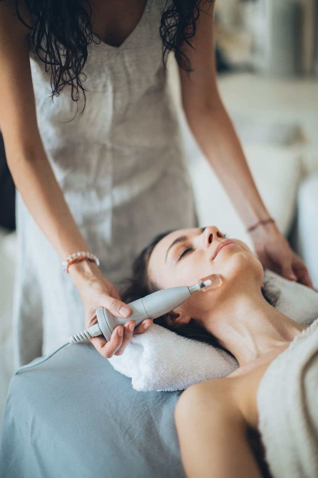 Atendimento de estética facial